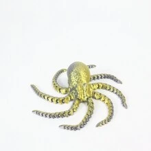 1 pulpo gigante de 41 cm/16,14 pulgadas, monstruo del océano, pulpo enorme, pulpo colorido, pulpo negro y dorado, regalo de fiesta de decoración navideña, regalo de cumpleaños, decoración artística divertida impresa en 3D, decoración del hogar, decoración del automóvil, decoración del jardín, regalo de San Valentín