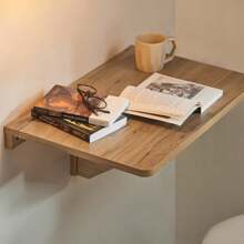 SoBuy FWT03 Wall-Mounted Folding Table, Kitchen Table, Children's Furniture, Laptop Table, Dining Table, Desk - Brown - View 8