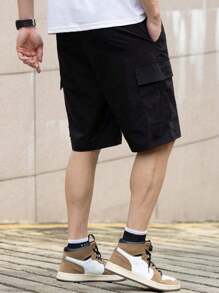 1pc Casual Boys & Teens Loose Cargo Shorts, Multi Pockets, Sports Style, Suitable For Outdoor, Spring/Summer/Autumn