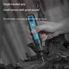 50000-100000-15000r Mini Cordless Angle Grinder Set Electric Polisher Drill Kit - 綠色 - 查看 6