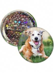 1/3/5/10/30/50/100pcs Custom Your Design Button Badge Pin Custom Text/ Logo/ Photo Button Pin Badge, Laser Star Back Badge,Custom Anime Character Badge Personalized Text Badge