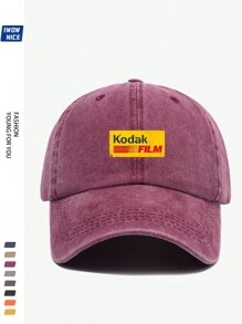 Vintage 90s Film Logo Baseball Cap, Plain Design, Multi-Color Options, Adjustable Size, Retro Truck Driver Hat, Outdoor Sun Protection Hat, Suitable For Casual, Entertainment, Hiking, Photography, Birthday, Holiday Gift