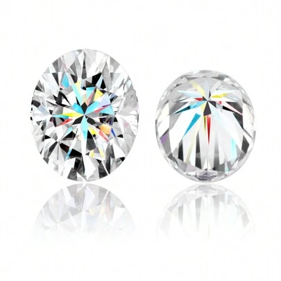 One 100% Moissanite White D Color Oval Cut VVS1 Moissanite Loose Stone With GRA Certificate DIY