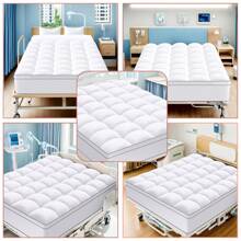 JustLet Quilted Mattress Topper Mattress Topper Mattress Protector Extra Thick Mattress Pad Cover Fluffy Mattress Cover Machine Washable