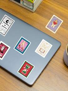 SCXXBSW 50 miếng dán trang trí cốc nước hình con dấu hoạt hình Graffiti cho sổ tay hành lý chống thấm nước - Nhiều màu - Xem 7