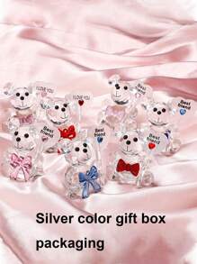 1Pc Crystal Bear Doll Series Đồ trang trí gấu thủy tinh tinh tế, Tượng dễ thương Trang trí nhà cửa, Quà tặng bộ sưu tập động vật để bàn, Hộp quà trang trí tinh tế Thời trang phổ biến Gấu pha lê dễ thương Ngày của mẹ, Ngày lễ tình nhân, Sinh nhật, Đám cưới Quà tặng sáng tạo thủ công, Quà tặng đi kèm đám cưới Trang trí máy tính để bàn, Trang trí phòng ngủ Phòng khách, Quà tặng cho bạn bè, Quà tặng Ngày của mẹ, Quà tặng cho giáo viên, Quà tặng cho bố mẹ - Nhiều màu - Xem 4