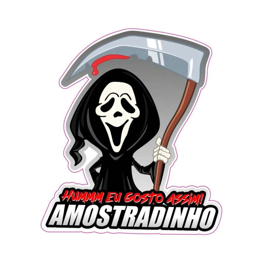Sample Vinyl Sticker Various Models Motorcycle/Car/Notebook - Red - View 1