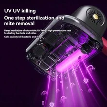 Milbenentfernungsgerät, kabelloses UV-Desinfektionsgerät für den Haushalt, Handstaubsauger, Milbenentfernungsartefakt