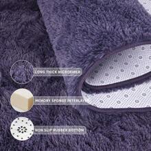 Alfombras Tepook de 8x10 para sala de estar, alfombras súper suaves y esponjosas para dormitorio, alfombra moderna y peluda para niños, alfombra de decoración interior de felpa con base antideslizante, negra - Morado grisáceo - Ver 6