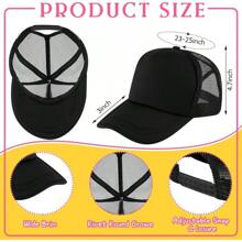 40 Pack Sublimation Blank Trucker Hat Bulk Baseball Cap Adjustable Mesh Unisex Polyester Hat Heat Transfer
