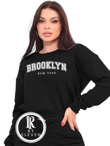 Women Sweatshirts - Negro - Ver 1