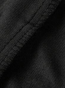 2 pièces/Set Short de basket-ball style athlétique, couleur unie avec ourlet rayé, pour hommes, printemps/été