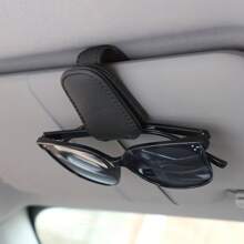 Étui à lunettes multifonctionnel pour voiture, clip magnétique pour lunettes de soleil, clip pour ticket