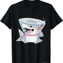 Vintage Jeff The Land Shark T Shirt - Black - View 1