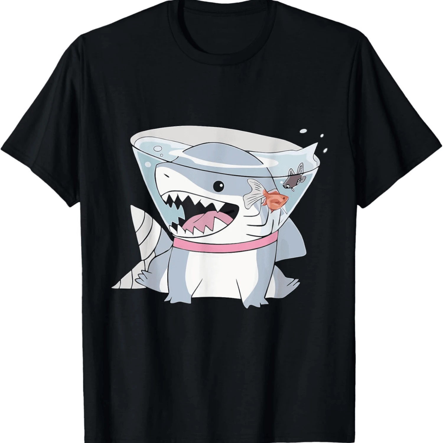 Vintage Jeff The Land Shark T Shirt - Black - View 1