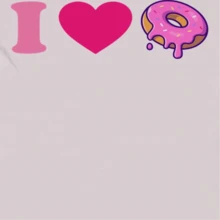 Camiseta de algodón unisex con gráfico "Nearly There I Heart Donut"