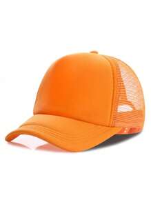 1pc Unisex Solid Color Baseball Cap, Summer Casual Versatile Adjustable Snapback Hat, Breathable Mesh, Sun Protection, Suitable For Outdoor Daily Use - MB154 - View 3