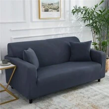 1pcs Cubre Sillones para Sala Sofa Fundas Lavable y Ajustable para Sala,Hogar,Oficina - Gris Oscuro - Ver 6
