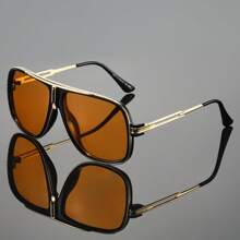 Unisex Large Frame Fashion Sunglasses For Outdoor, Driving, Cycling, Fishing, Party, Travel, Business For Summer Beach Vacation,Outdoor,Travel - Multicolor - View 6