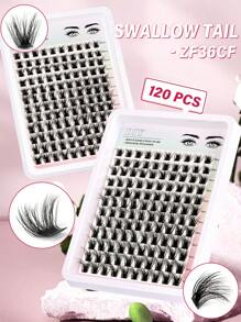 120 piezas (Longitud mixta de 10-16 mm) Cúmulos de pestañas individuales, pestañas en cúmulo con volumen rizado D, pestañas en cúmulo de apariencia natural y extra gruesas, pestañas en cúmulo suaves y delicadas, conjunto de extensiones de pestañas postizas segmentadas ultra ligeras y reutilizables para uso personal en el hogar o en movimiento para uso diario, bodas, citas, fiestas, festivales de música - D - Ver 13