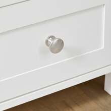 SoBuy FBT91-W, Bàn phụ, Bàn cuối, Bàn điện thoại, Đèn bàn, Bàn sofa, Bàn đầu giường có 3 kệ và 1 ngăn kéo, Rộng 30 X Sâu 28 X Cao 74cm Trang trí phòng tắm gia đình, Bộ sắp xếp phòng tắm Phụ kiện phòng tắm mùa hè - trắng - Xem 7