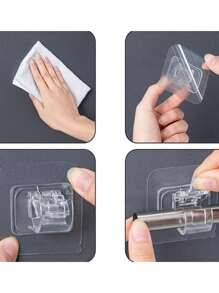 4PCS Curtain Rod Brackets No Drilling, Self Adhesive Curtain Rod Holders Nail Free Adjustable Curtain Rod Hooks Curtain Hangers For Bathroom Kitchen Bathroom Hotel,Curtain Rod Brackets No Drilling, Self Adhesive Curtain Rod Holders Nail Free Adjustable Curtain Rod Hooks Curtain Hangers For Bathroom Kitchen Bathroom Hotel,Bedroom,Bathroom Storage,Door Hanger,Kitchen Towels,Hook Wall,Hanging Wall,Wall Mounted Key Holder,Key Holder For Wall,Coat Hooks Gifts Birthday Graduation