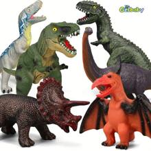 6 Piece Jumbo Soft Toys For Kids And Toddlers, Perfect For Dinosaur Lovers - Dinosaur Party Favors, Birthday Gifts - 多種顏色 - 查看 2
