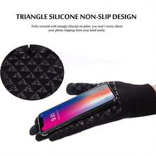 TRENDOUX Winter Gloves, Knit Touch Screen Glove Men Women Texting Smartphone Driving - Anti-Slip - Elastic Cuff - Thermal Soft Upgraded Lining - Hands Warm In Cold Weather - Black - M At  Men's Clothing Store - 淺灰色 - 查看 4