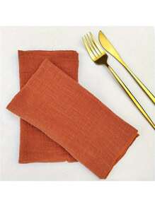 4/6/12pcs/Set 12.6*12.6 Inch Solid Color Cloth Napkins,Minimailst Design For Restaurant Home Decor,For Wedding,Cocktails,Halloween,Autumn,Thanksgiving And Daily Use - Multicolor - View 6