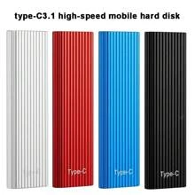 New M.2 SSD 64/128G Mini SSD Metal High Speed Mobile Hard Drive With 500G Display - Red-64G - View 2