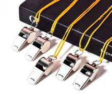 1/3/5pcs Stainless Steel Metal Whistle Party Game Whistles Create Atmosphere Professional Competition Football Referee Whistle - Multicolor - View 6