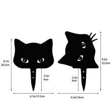 Estatuas y estacas de decoración de jardín metálicas con motivos de gato, perro, gatito, pollo aptas para exterior, resistentes al agua y al óxido, para decoración de jardín y césped, ideales como decoraciones para Día del Padre, Día de la Madre, San Valentín, Navidad, bodas, aniversarios, graduaciones y regalos de inauguración de casa.