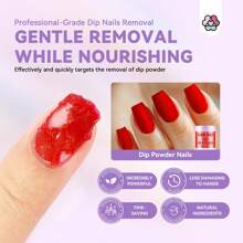 SAVILAND Zmywacz do paznokci w proszku: 2 szt. Zestaw do usuwania paznokci na bazie roślinnej Delikatnie i szybko usuwaj paznokcie metodą zanurzeniową za pomocą odpychacza olejku do skórek Pilniki do paznokci dla entuzjastów paznokci Do użytku domowego