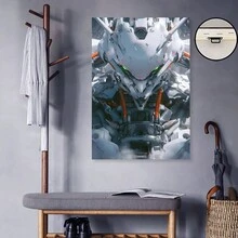 Framed-Futuristic Robot Canvas Painting, Vibrant Sci-Fi Wall Art, Suitable For Bars, Arcades, Bedrooms, Living Rooms, Dining Rooms, And Studies – A Perfect Valentine's Day Gift