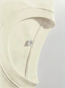 Men's "God Will Open The Door" Pattern Cotton T-Shirt-Navy Blue, Casual Round Neck, Short-Sleeved Loose Version, Suitable For Travel And Casual Wear, Daily Comfortable T-Shirt | Fashion Casual Version Shirt - 杏色 - 查看 4