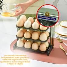 Organizador Porta Ovos Dobrável e Pratico - 24 Ovos