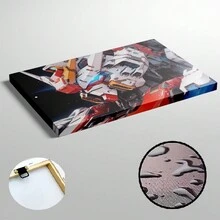 Arte de lienzo enmarcado con robot mecánico, decoración de pared de tecnología avanzada, ideal para bares, salas de juegos, dormitorios, salas de estar, comedores, salas de estudio, oficinas y talla grande decoración del hogar, un regalo perfecto para el Día de San Valentín.