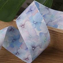 Colorful Ombre Butterfly Flower Woven Ribbon, DIY Hair Accessories, Gift Wrapping, Flower Bouquet, Sun Hat, Bow, Floral Ribbon - Multicolor - View 10