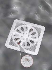 50 件一次性排水管盖、厨房和浴室毛发捕捉器、水槽滤网贴纸、防蝇硅胶过滤器、家庭浴室蟑螂和异味预防工具 - 彩色 - 查看 2