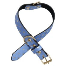 1 Stück handgemachtes Hundehalsbad mit weichem, verstellbarem Leder, geeignet für kleine, mittlere und große Hunde, Hundehalsbad (Da alle Produkte handgefertigt sind, können sich die handwerklichen Details leicht unterscheiden).