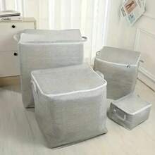 1pc Household Large Capacity Storage Bag Non-Woven Material, Closet Wardrobe Organizer Can Be Used For Quilt Clothing, Toys