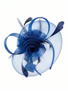 HITYfascinator 1 قطعة تيجان للنساء بتصميم زهري شبكي باللون الأخضر لاحتفالات اليوم الوطني الايرلندي ، صداع كوسبلاي حفلات الزفاف والشاي ، هدية عيد ميلاد ، قبعة سباق الخيل ، قبعة مع شريط وكليب قابلة للاستخدام بطريقتين