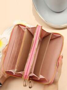 Card Holder Wallet Credit Card Case - Double Layer Women Clutch - Evening Bag - Large Capacity - Solid Color Multi Card Women Wallet - Multifunctional Zipper Quilted Wallet With Strap - Portable Card Holder Coin Purse - Phone Pouch Handbag Gift For Girlfriend Wife Birthday Organized Daily Use For Women Wallet Purse Wallet Long Wallet