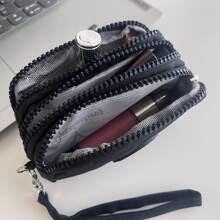 3-Clasp Wallet, Large Capacity Card Holder - Black - View 4