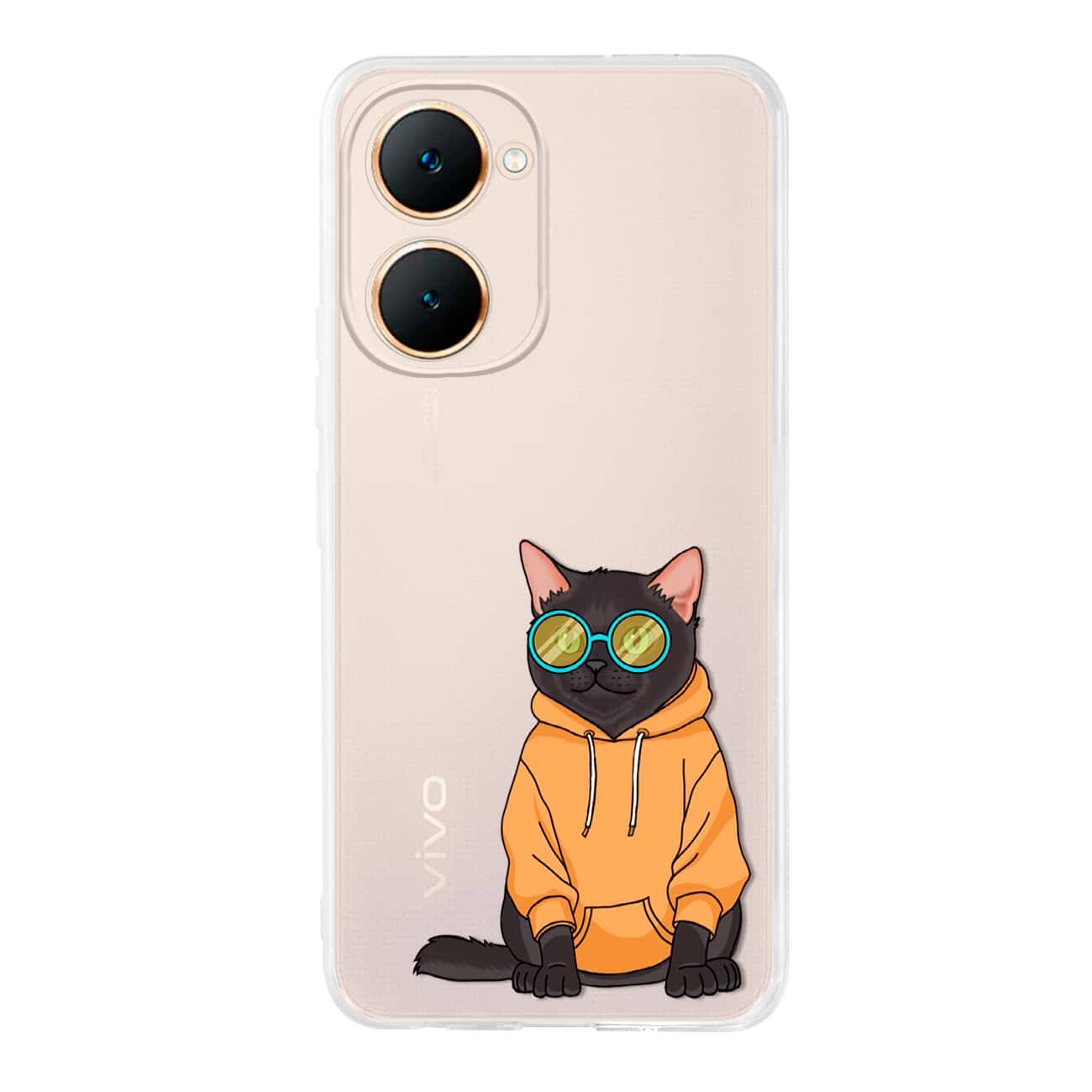 INSTACASE Case Compatible With Vivo Bombay Sweatshirt Protector For Vivo Kittens Sweatshirts, Case For Vivo Bombay Sweatshirt, Case For Vivo For Women, Shockproof TPU. - 透明的 - 查看 1