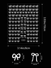 1 套：蝴蝶结贴纸、配件、玻璃杯、带手柄杯、16 盎司、24 盎司、30 盎司、40 盎司杯、可爱蝴蝶结 DIY 贴纸 - 彩色 - 查看 5