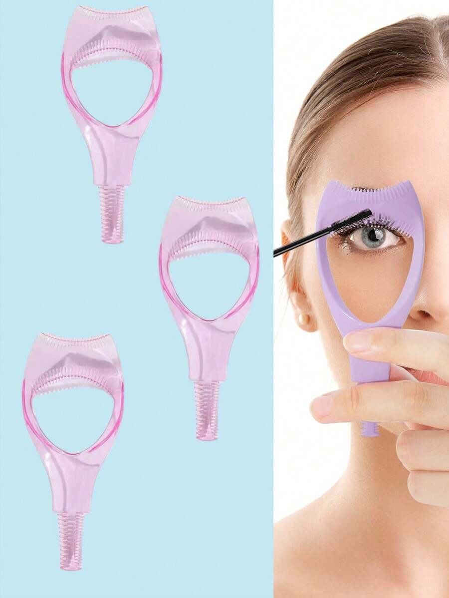 1/2 件多功能睫毛化妆工具套装，包括上睫毛和下睫毛睫毛膏及睫毛美容配件 - 彩色 - 查看 1