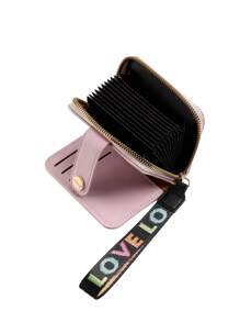 BATSIOE New Cute Cartoon Random Rabbit Print Women Accordion Card Holder Wallet Large Capacity Multi-Function Coin Pouch ID Card Holder Driving License Case Great For New Year Valentine's Day Gift For Women Wallet Mini Wallet Purse Wallet Card Wallet - Pink - View 7