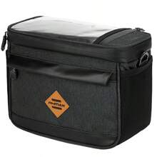 PHMAX Bicycle Front Basket With Bicycle Phone Holder, Fits Phones Up To 7 Inches, Bicycle Cooler Box Cycling Accessories For Road Bikes And Mountain Bikes