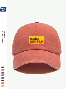 Vintage 90s Film Logo Baseball Cap, Plain Design, Multi-Color Options, Adjustable Size, Retro Truck Driver Hat, Outdoor Sun Protection Hat, Suitable For Casual, Entertainment, Hiking, Photography, Birthday, Holiday Gift